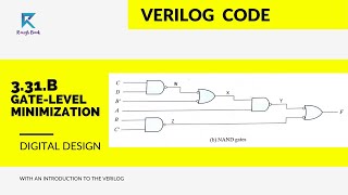 Write a Verilog Gate-Level Description of a Circuit Shown Below | 3.31.B Verilog Code | Rough Book