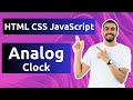 Build a Realistic Analog Clock with HTML, CSS, and JavaScript from Scratch