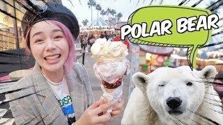 [美國Vlog] 終於看見北極熊！超美海邊樂園玩到想吐🤮  | 沛莉 Peri