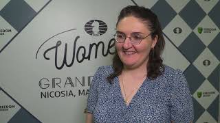 Interview with Nana Dzagnidze | FIDE Women's Grand Prix in Nicosia | 1 Round