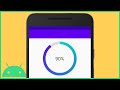 Circular Determinate ProgressBar with Background and Text - Android Studio Tutorial