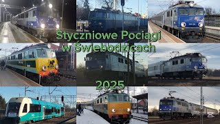 Styczniowe pociągi w Świebodzicach 2025