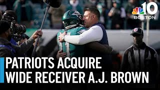 Patriots fans react to A.J. Brown trade
