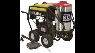 NorthStar Gas Wet Steam and Hot Water Pressure Power Washer - 3000 PSI, 4.0 GPM, Honda Engine