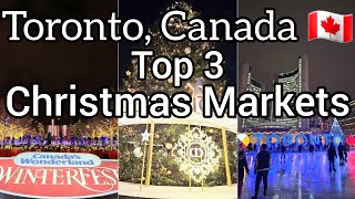 Top 3 Christmas Markets 🎄 and which Christmas Market is my favorite | Toronto, Canada 🇨🇦