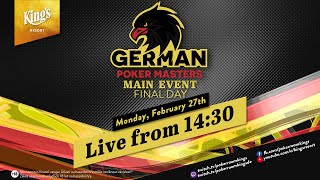 🏆🇩🇪 Finaltag der €250 German Poker Masters, aus dem King's Resort 👑  - Kommentar Stefan Hachmeister