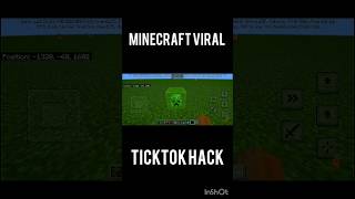 Minecraft viral ticktok hack😃 | Minecraft viral hack #shorts