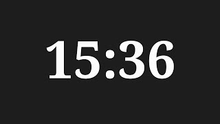 15 Minutes 36 Seconds Countdown Timer