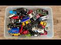 Box Full Of Police Car Diecast Cars Large collection!