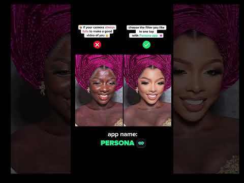 Aplicación Persona: el mejor editor de vídeo/fotos #filters #beautycamera #persona