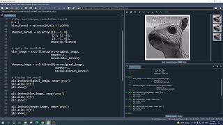 Python#5 Spatial Domain Image Filter: Image Blurring and Sharpening in Python