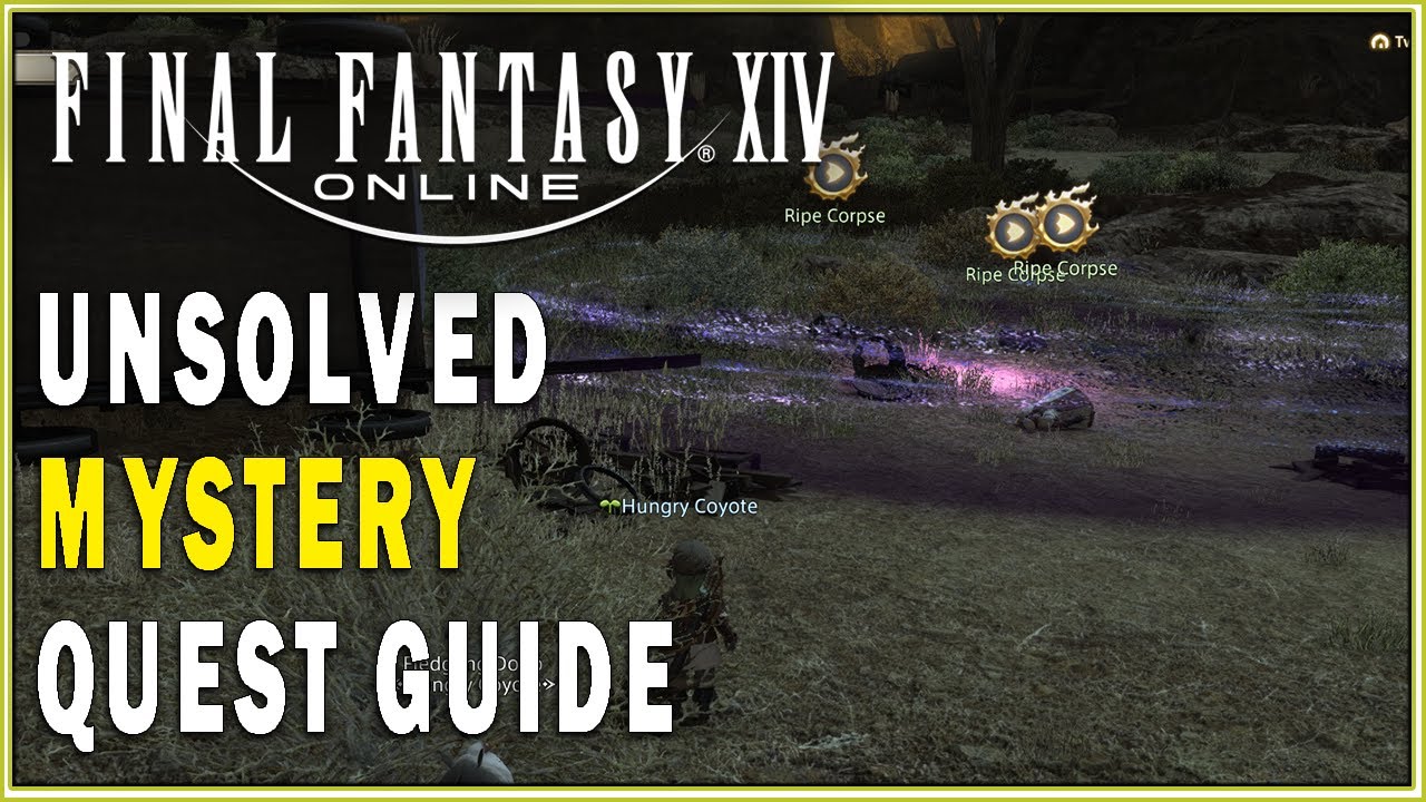 FINAL FANTASY XIV - Unsolved Mystery Quest Guide | FFXIV Main Scenario ...