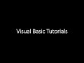 VB6 Tutorials: Example [1, 2] Input Box and Message Box