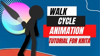 Stick Man Walk Cycle Krita Tutorial