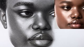 Step by Step Shading of a face / Skin texture