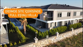 Didimde Full Eşyalı Havuzlu Sitede Villa