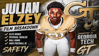 Three Star Julian Elzey Film Breakdown | Why Georgia Tech LANDED an Elite Safety Commit