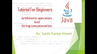 Arithmetic operators and String concatenation in Java