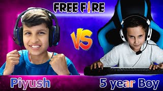 Piyush vs 5 Year old Boy  in 1 vs 1 😱││ FREE FIRE 😍