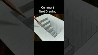 How to draw 3D steps in hole #ytshorts #toxicshorts #subscribe #like please subscribe #shortvideo
