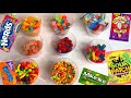 Filling Cups with Candy 🍭 Candies 🍬rainbow 🌈 Sweets | Filling Cups 🍭 with Candy ASMR