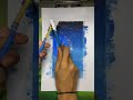 Scenery painting with water color tree  #shorts #art #creativeart #satisfying