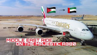 Emirates | Amman 🇯🇴 to Dubai 🇦🇪 | Airbus A380 | The Flight Experience