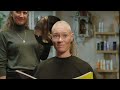 woman gets a terrible clipper cut in skogssällskapet forestry company ad 4k remaster