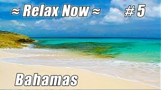 CARIBBEAN WHITE SAND BEACH Eleuthera Bahamas #5 Beaches Ocean Waves relaxing sounds video relax