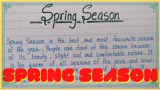 essay on Spring Season// Essay on Vasant // English Essay//Content Writer ✍️