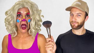 The Boys Did The GIRLS Makeup! *Bad Idea*