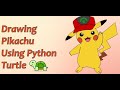 How to draw Pikachu using python turtle  #viral #coding #amazing