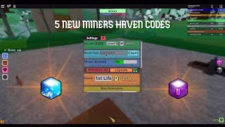 Miners Haven 6 New Working Codes Knowledge Update Roblox