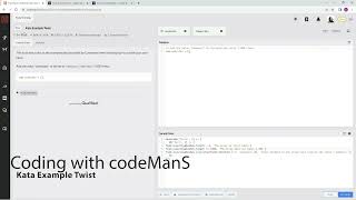 Codewars 8 kyu Kata Example Twist JavaScript