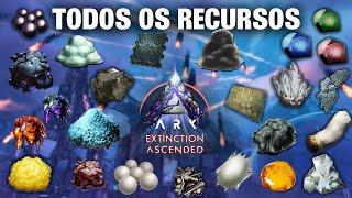 LOCALIZAÇÃO DE TODOS OS RECURSOS EM ARK EXTINCTION!