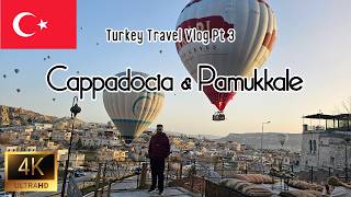 Turkey Vlog Part 3: Cappadocia Hot Air Balloons, Travertines in Pamukkale & Istanbul Farewell | 2024