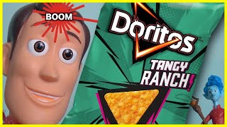 Toy Story Tangy DORITOS Will Blow Your Mind (Right Off) - Woody Buzz Lightyear Forky PIXAR 4 Review