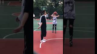 180627 潘瑋柏 Will Pan 和 G.E.M. 在朝阳公园 打篮球⛹️