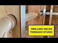 Drilling Holes: Stud Frame Walls