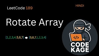 LeetCode 189 | Rotate Array | Best Solution Explained with Dry Run + Java Code | HINDI