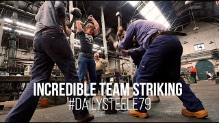 BLACKSMITHING | INCREDIBLE 4 MAN TEAM STRIKING!!!