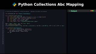 Python Collections Abc Mapping #python