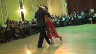 CAROLINA LEONARDELLI y GABRIEL SALVI Bailando el Tango EL RECODO en YIRA YIRA MILONGA