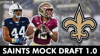 New Orleans Saints Mock Draft For The 2024 NFL Draft Ran On PFF Mock Draft Simulator