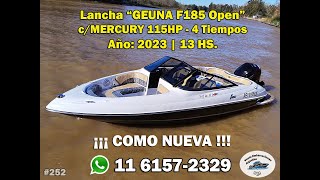 Lancha GEUNA F185 Open c/MERCURY 115HP - 4 Tiempos