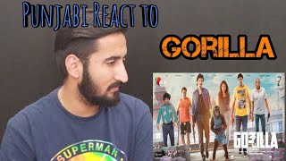 Punjabi React to Gorilla Official Teaser (Tamil) | Jiiva, Shalini Pandey