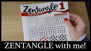 Zentangle With Me! -  Book review/walk-through and speed zentangling!