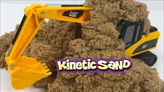 KINETIC SAND -SAND CASTLES MIGHTY MACHINES EXCAVATOR AND SURPRISES DISNEY CARS & FROZEN -UNBOXING