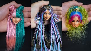 5 Amazing Barbie Hair Transformation 😱 DIY Doll Hairstyles Tutorial
