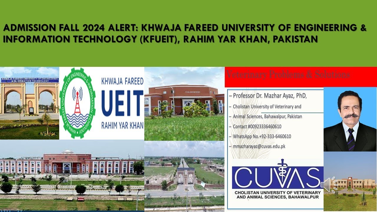 ADMISSION Fall 2024 : Khwaja Fareed University Of Engineering & IT ...